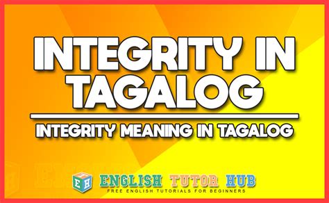 integrity tagalog halimbawa